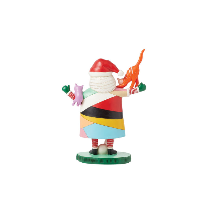 Endura Crazy Cat Santa Figurine