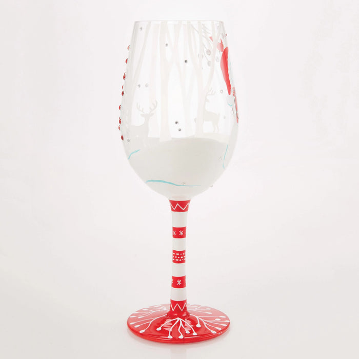 Endura Crimson And Snow Wine Glass