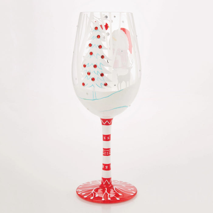 Endura Crimson And Snow Wine Glass