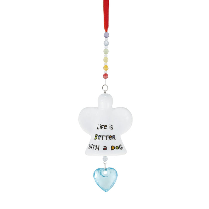 Endura Cuppa Dog Mom Angel Ornament