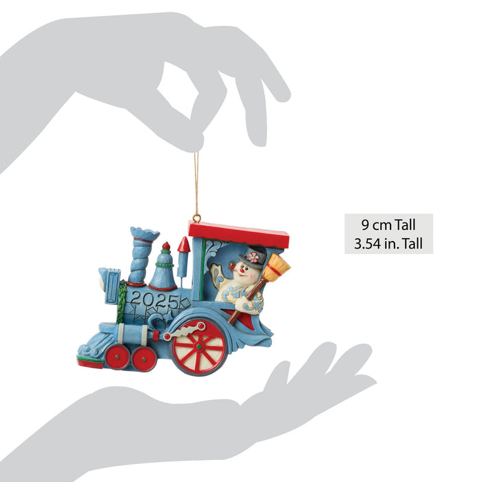 Endura Dated 2025 Frosty In Train Orn