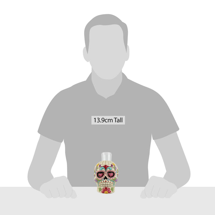 Endura Day Of Dead Skull Candleholder