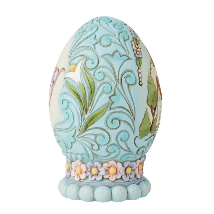 Endura Egg With Church Scene Figurine