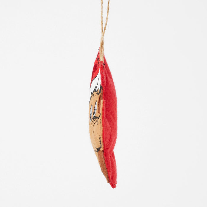 Endura Felt Max In Santa Hat Ornament