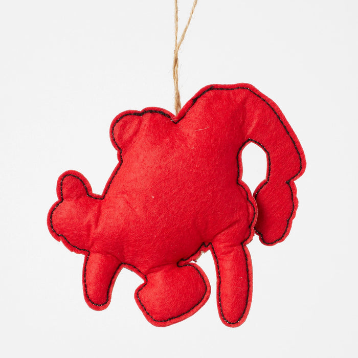 Endura Felt Max In Santa Hat Ornament