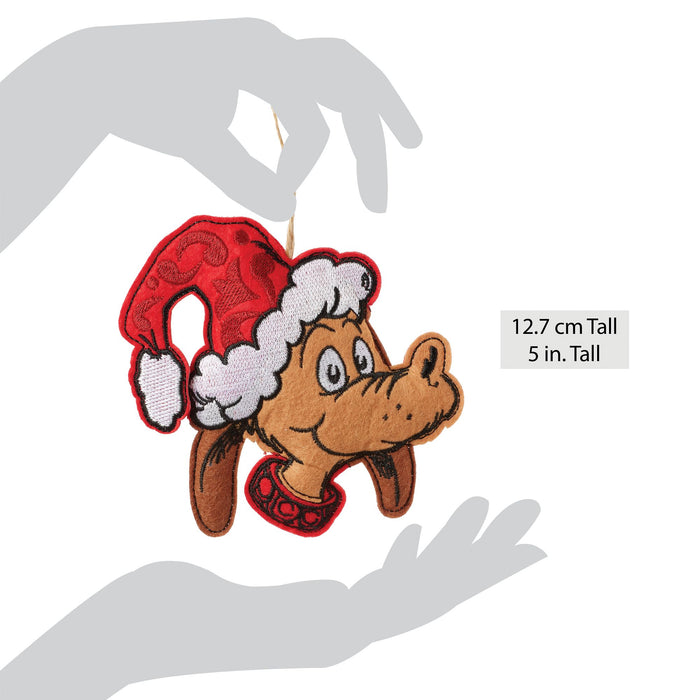 Endura Felt Max In Santa Hat Ornament