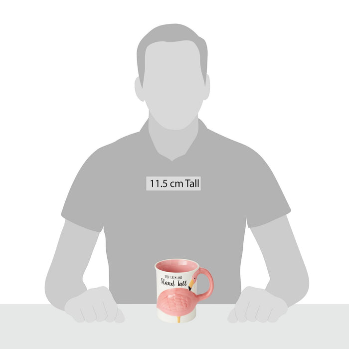 Endura Flamingo Flock Sculpted Mug