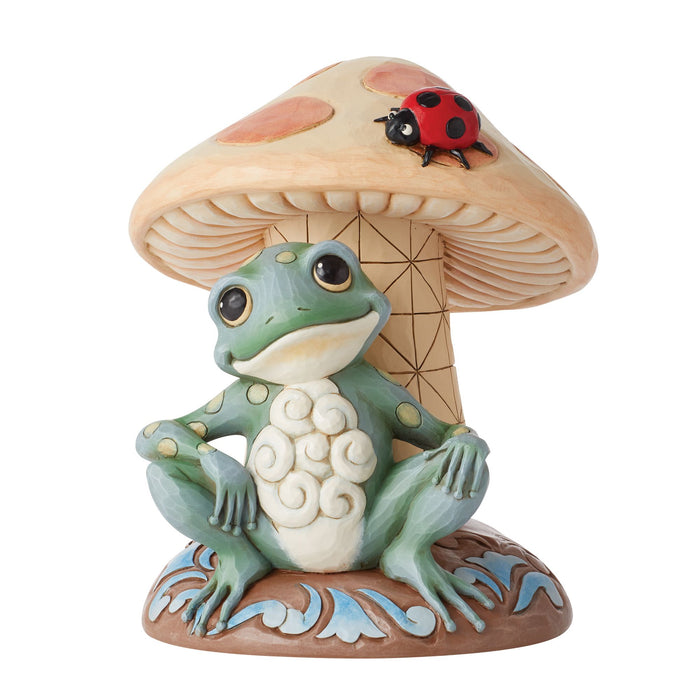 endura Frog Leaning on Mushroom Fig