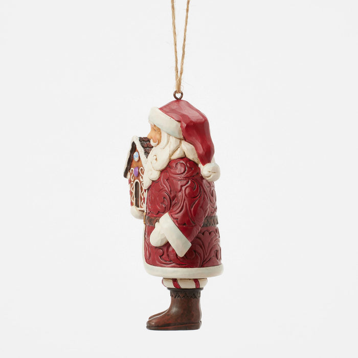 Endura Gingerbread Santa Ornament