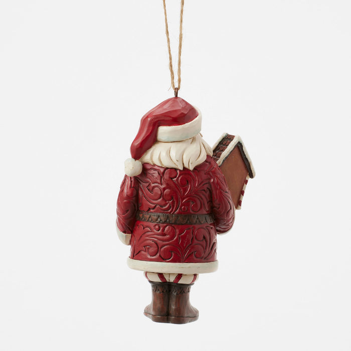 Endura Gingerbread Santa Ornament