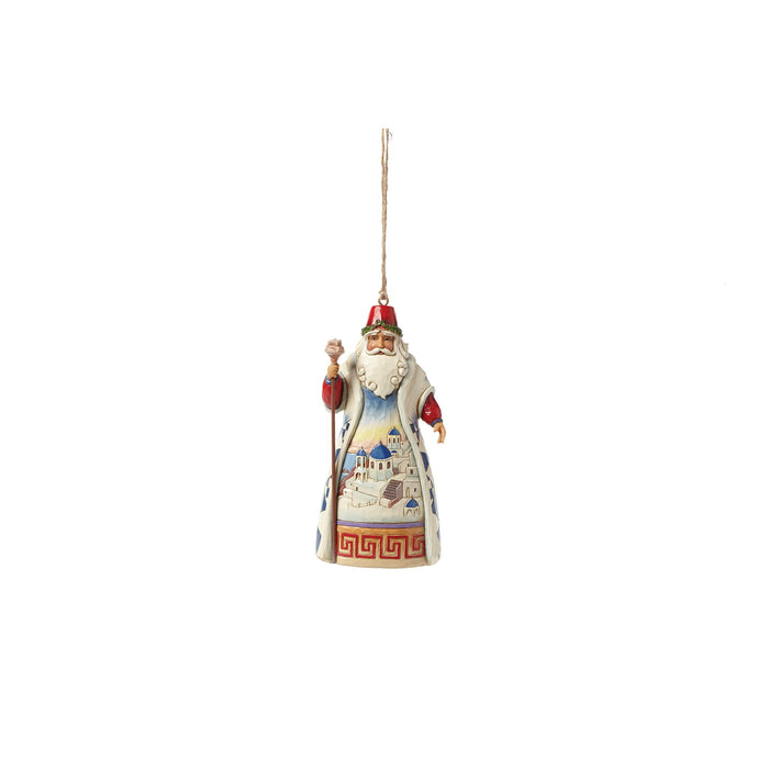 endura Greek Santa Ornament