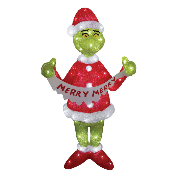 endura Grinch 35" Acrylic Lit Statue
