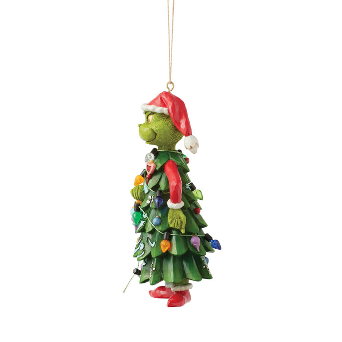 Endura Grinch Dressed As Tree Orn