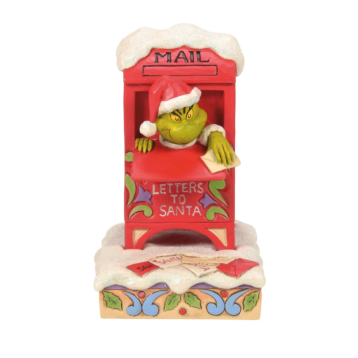 endura Grinch in Mailbox Figurine