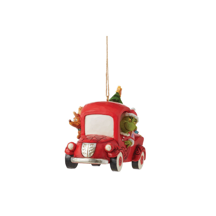 Endura Grinch In Red Truck Ornament