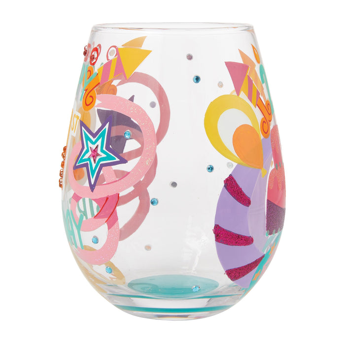 Endura Happy 21st Stemless Wine Glass