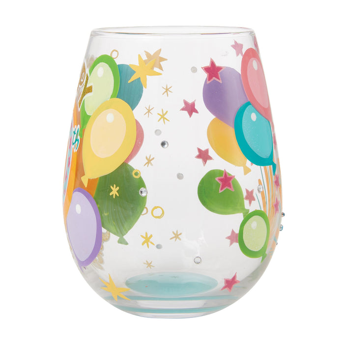 Endura Happy 30th Stemless Wine Glass