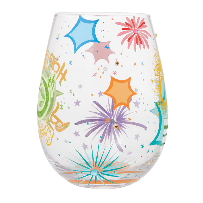Endura Happy 60th Stemless Wine Glass