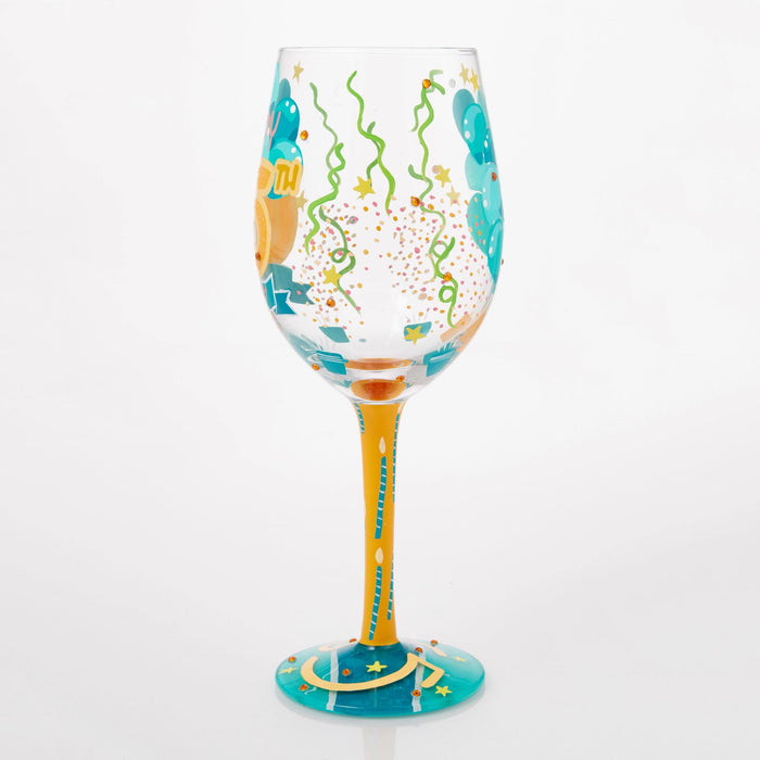 Endura Happy 65th Wine Glass