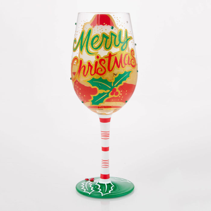 Endura Here Comes Santa Claus Glass