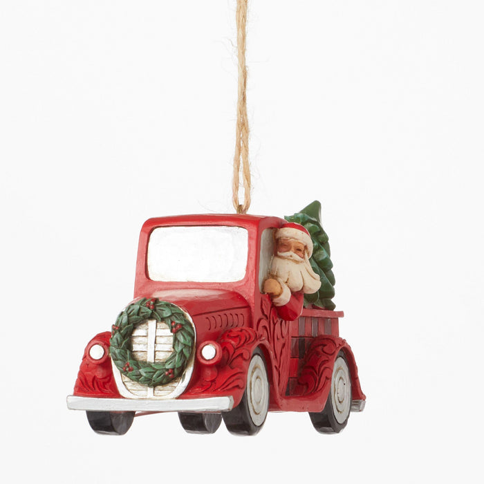 Endura HG Santa Plaid Red Truck Orn