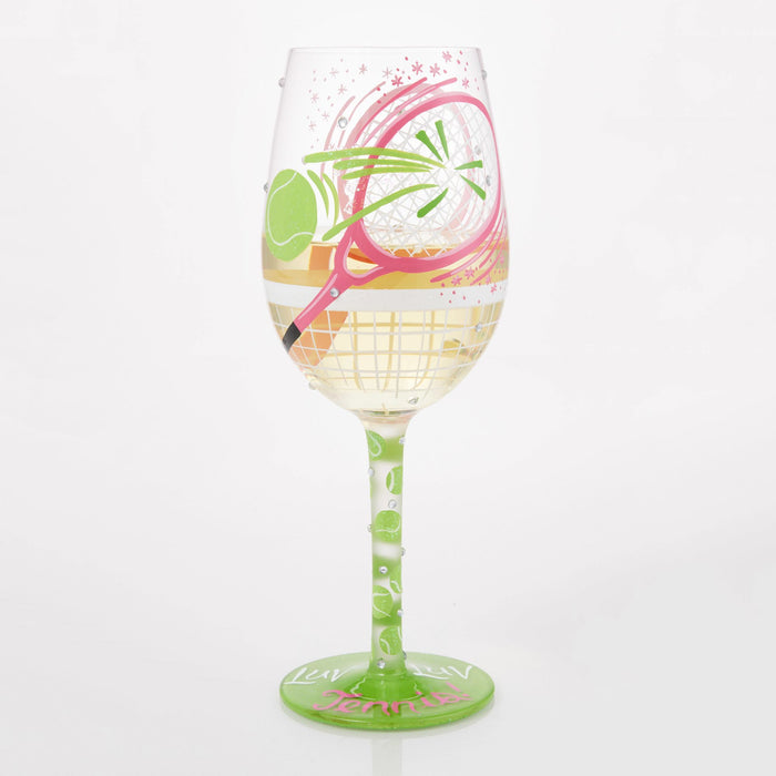 Endura I Luv Luv Tennis Wine Glass