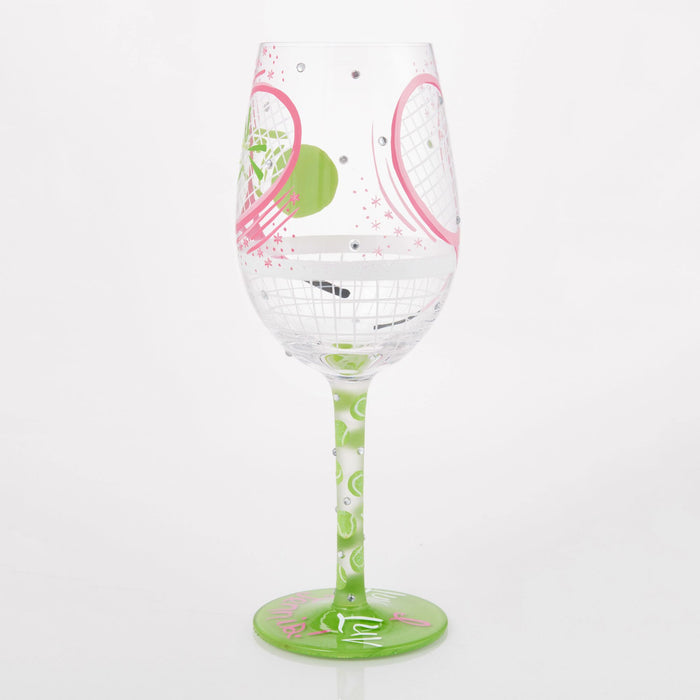 Endura I Luv Luv Tennis Wine Glass