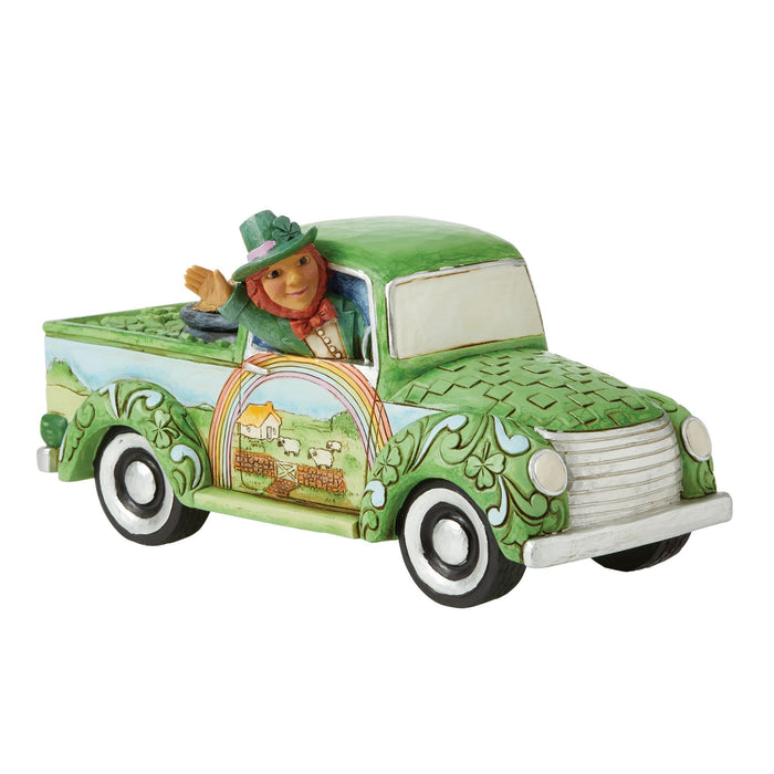 endura Leprechaun in Green Truck