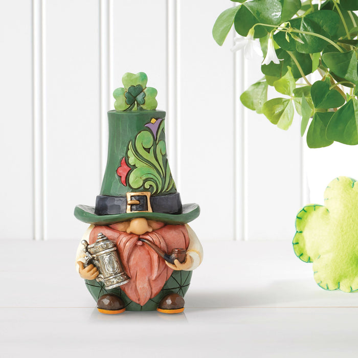 Endura Leprechaun With Stein Figurine