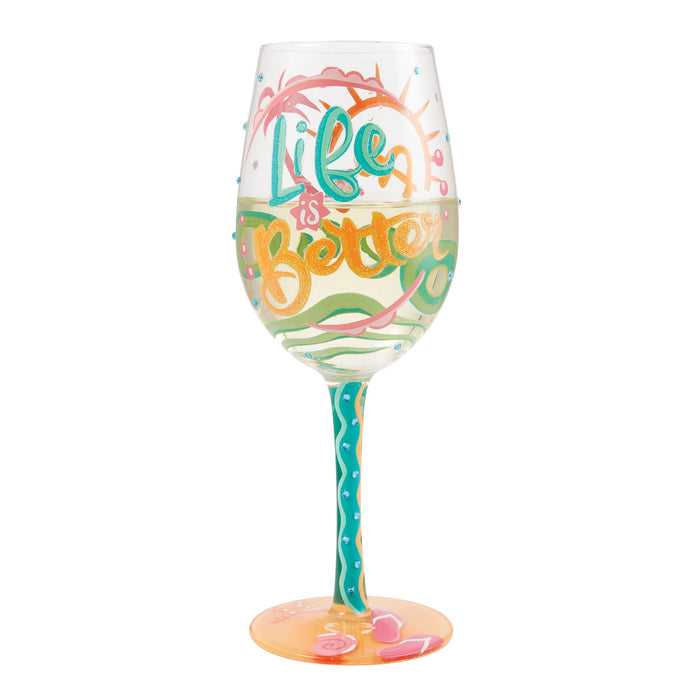 Endura Life At The Beach Wine Glass