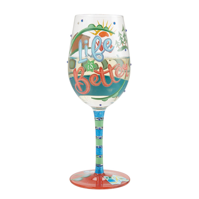 Endura Life On Vacation Wine Glass