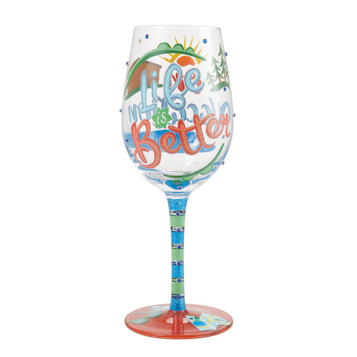 endura Life on Vacation Wine Glass