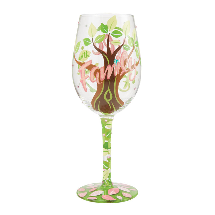 Endura Life With Family Wine Glass