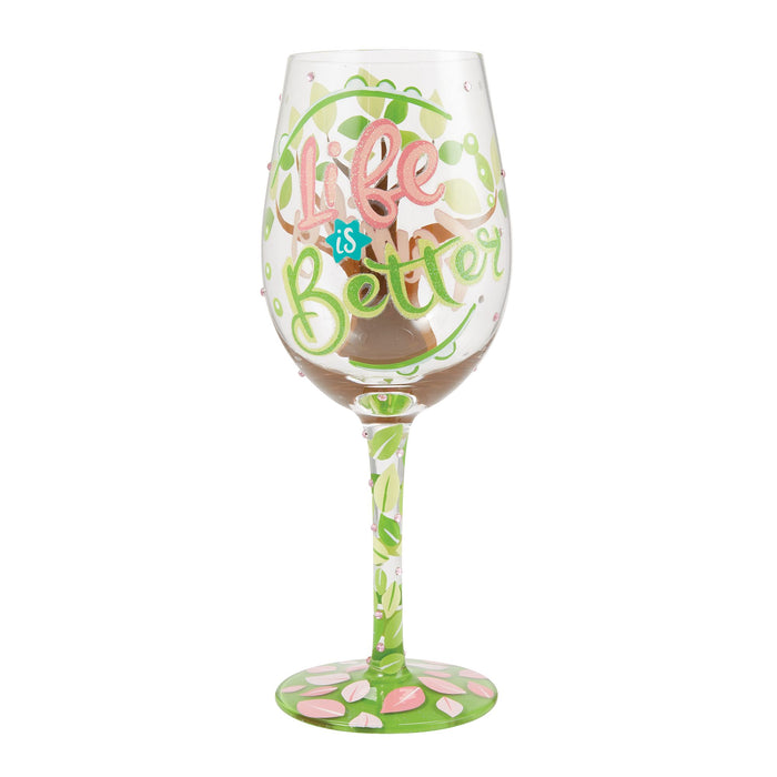 endura Life With Family Wine Glass