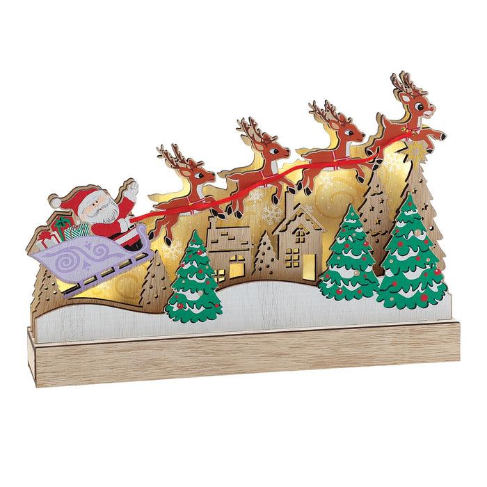 endura Lit Rudolph Sleigh Decor