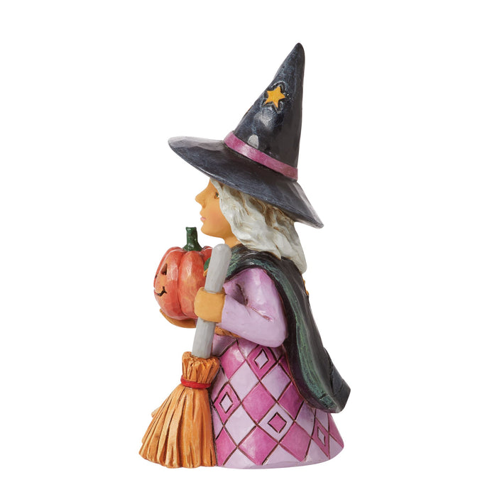 Endura Mini Witch Holding Pumpkin