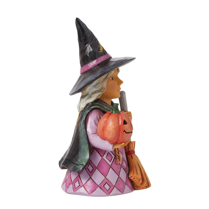 Endura Mini Witch Holding Pumpkin