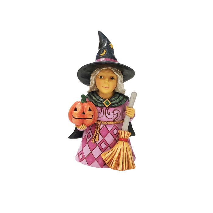 endura Mini Witch Holding Pumpkin