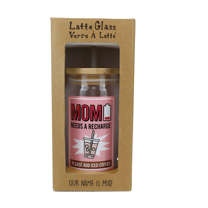 Endura Mom Latte Glass With Lid