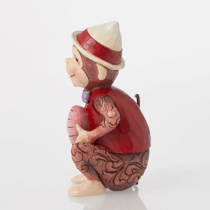 Endura Monkey With Heart Figurine