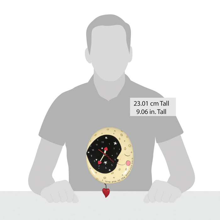 Endura Moon And Back Wall Clock