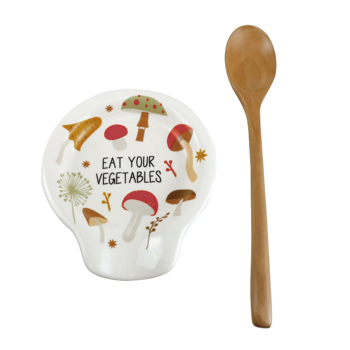 endura Mushroom Spoonest w Spoon Set