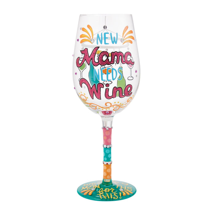 endura New Mama Needs Wine Glass