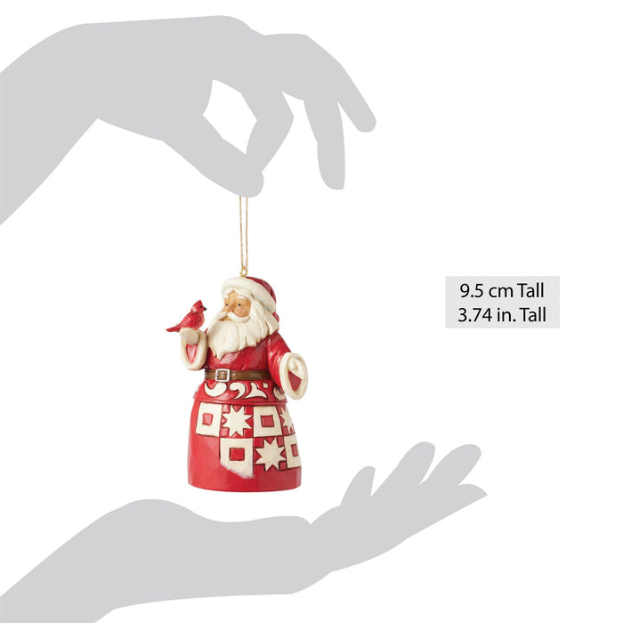 Endura Nordic Noel Santa Ornament