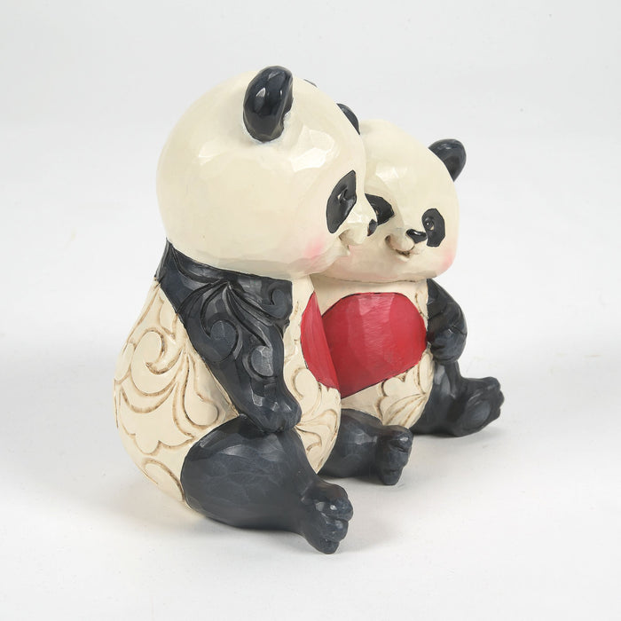 Endura Panda Couple With Heart Fig