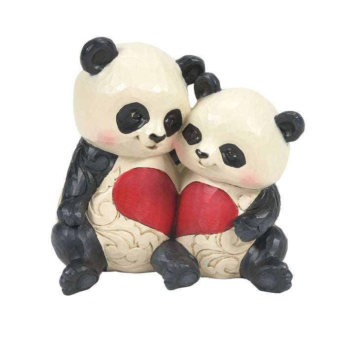 endura Panda Couple With Heart Fig