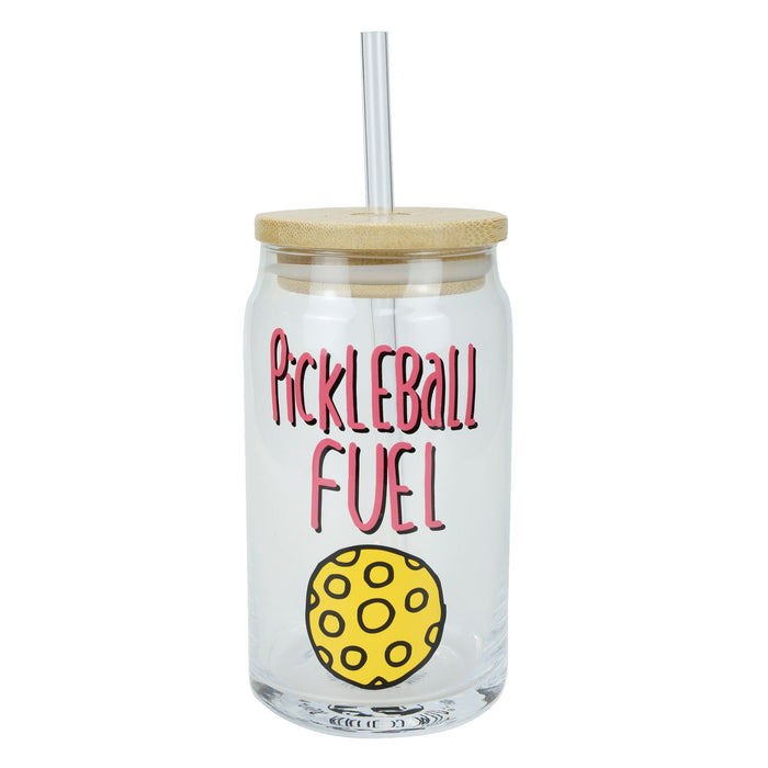 endura Pickleball Latte Glass w Lid