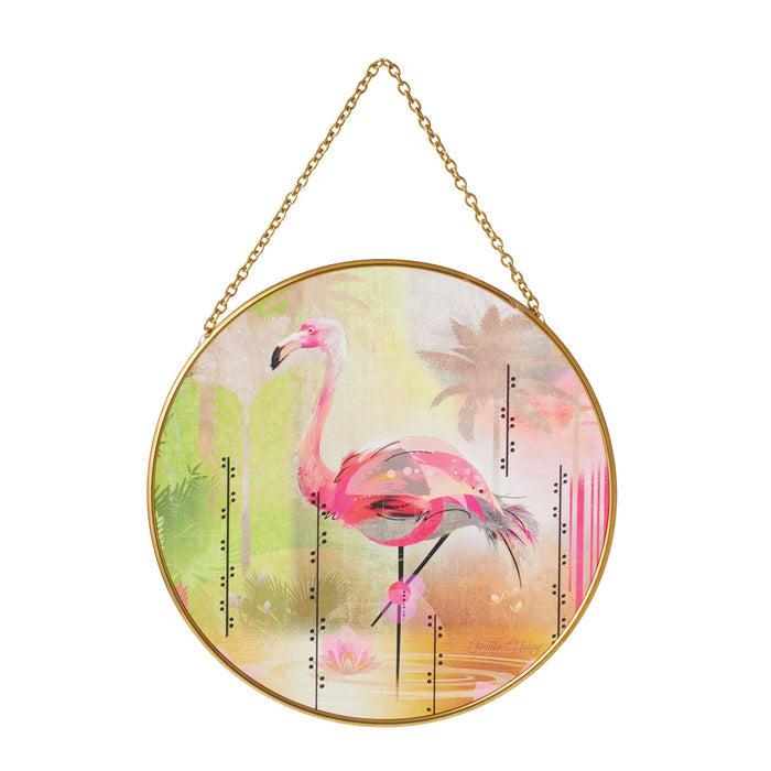 endura Pink Flamingo Suncatcher