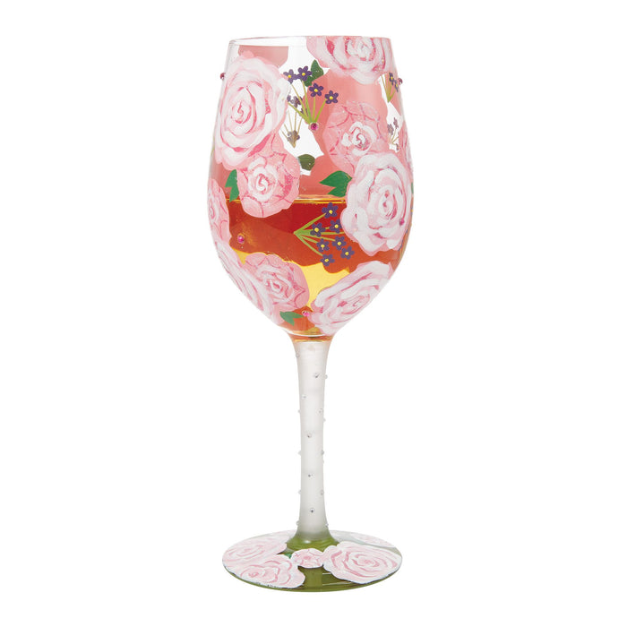 Endura Pretty As A Peony Wine Glass