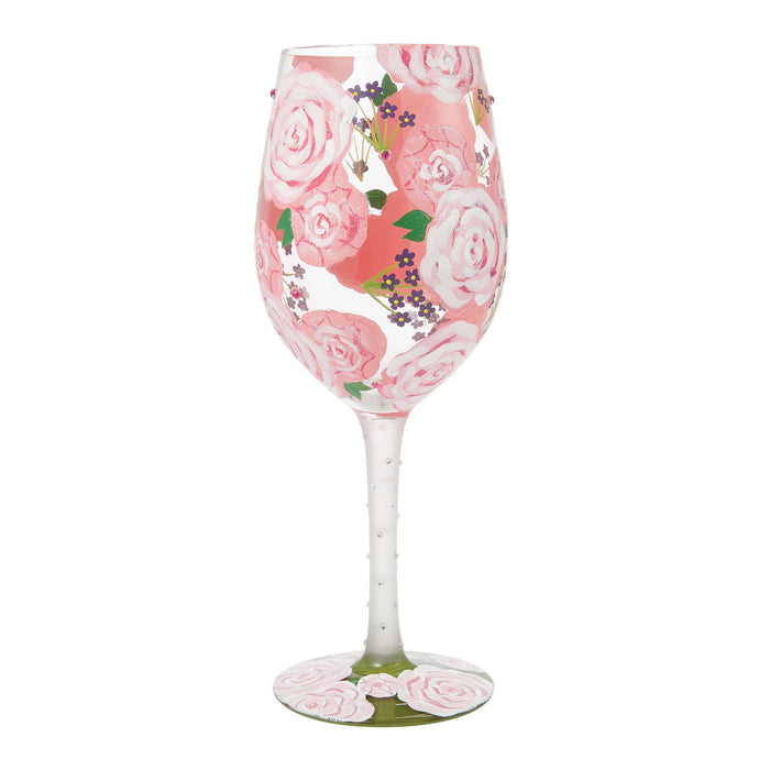 endura Pretty as a Peony Wine Glass